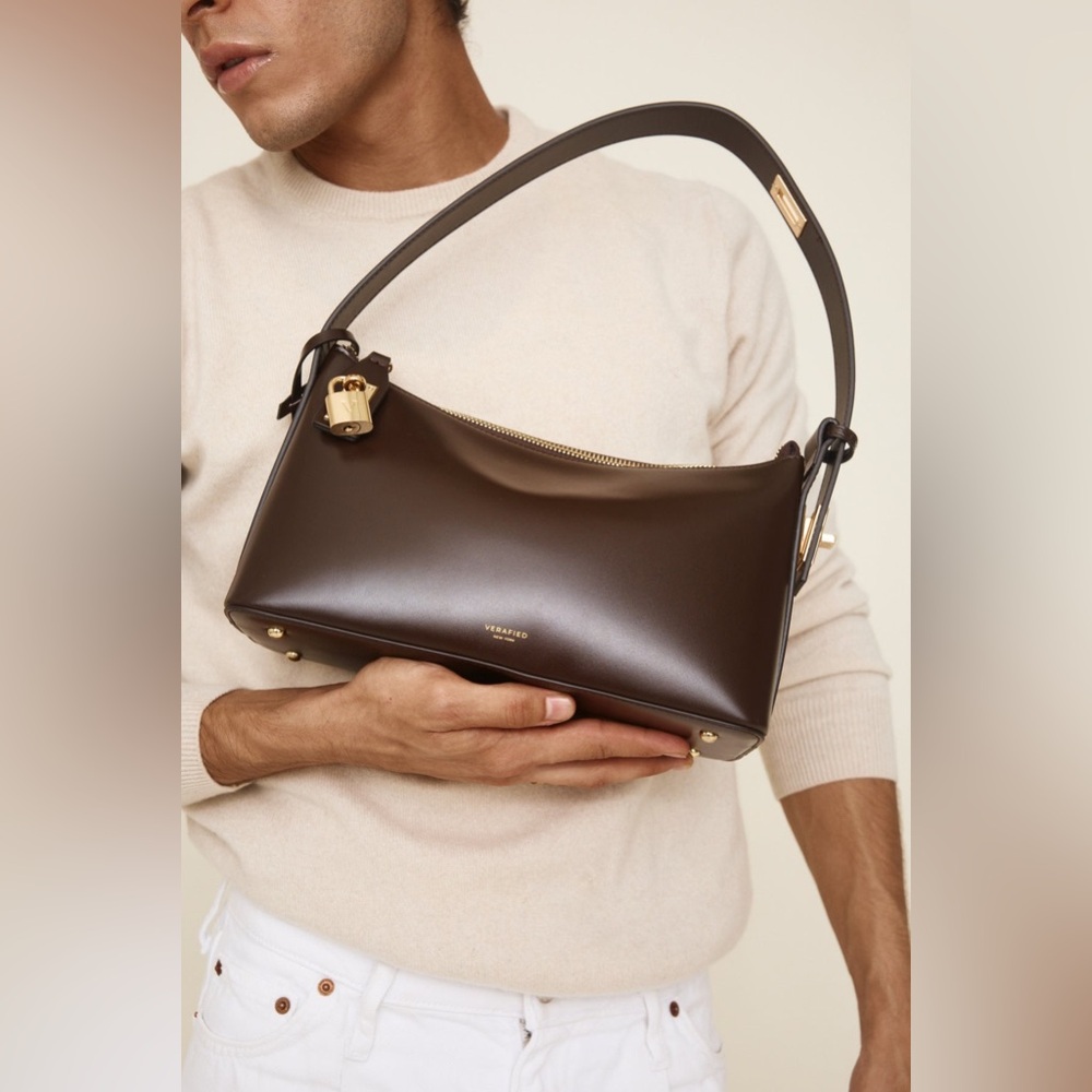 Vereja Brown Leather Handbag